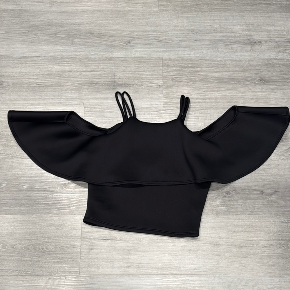 Elegant Black Off-Shoulder Women's Top